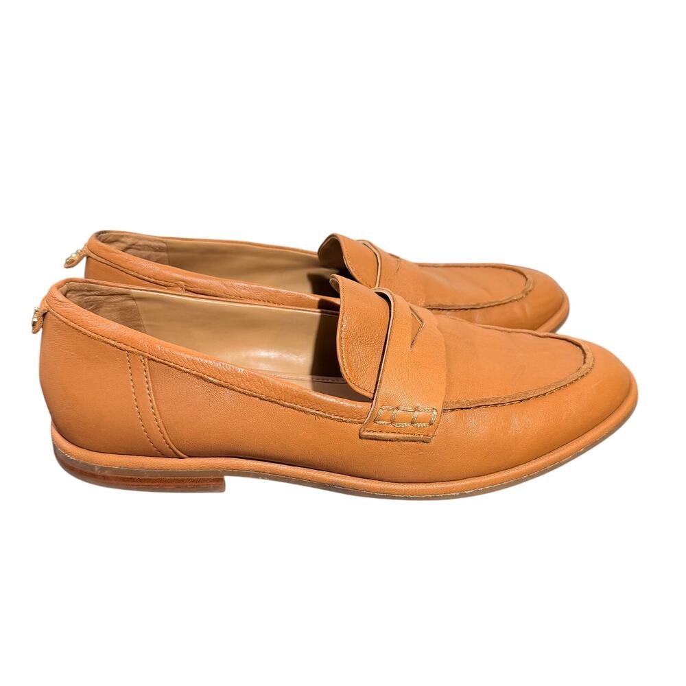 Sam Edelman Birch Womens Brown Leather Penny Loafers Shoes Size 10